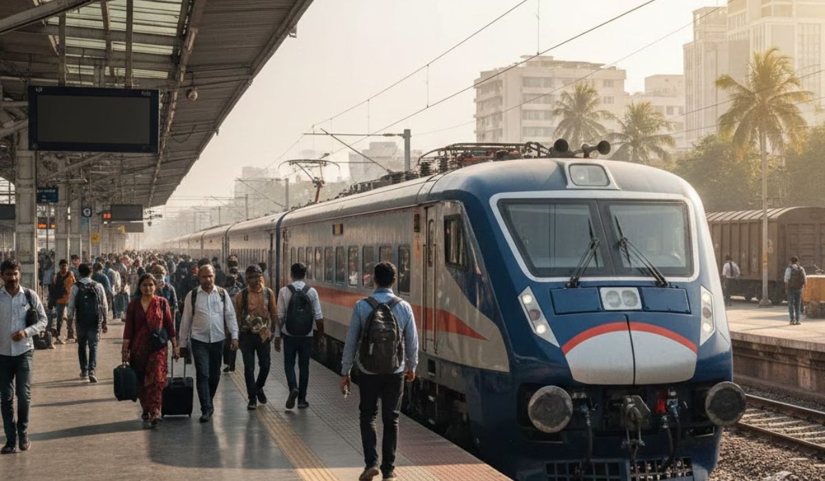 Superfast train used for same day Taj Mahal tour from Delhi